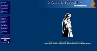 Pour les nostalgiques, la page d'accueil originale